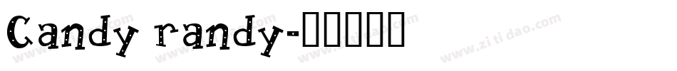 Candy randy字体转换